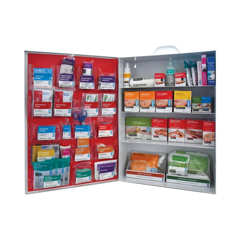 150-Person Ansi Class B First Aid Cabinet — 4-Shelf Metal Wall-Mount Unit (Model Sf150Bmt) 1