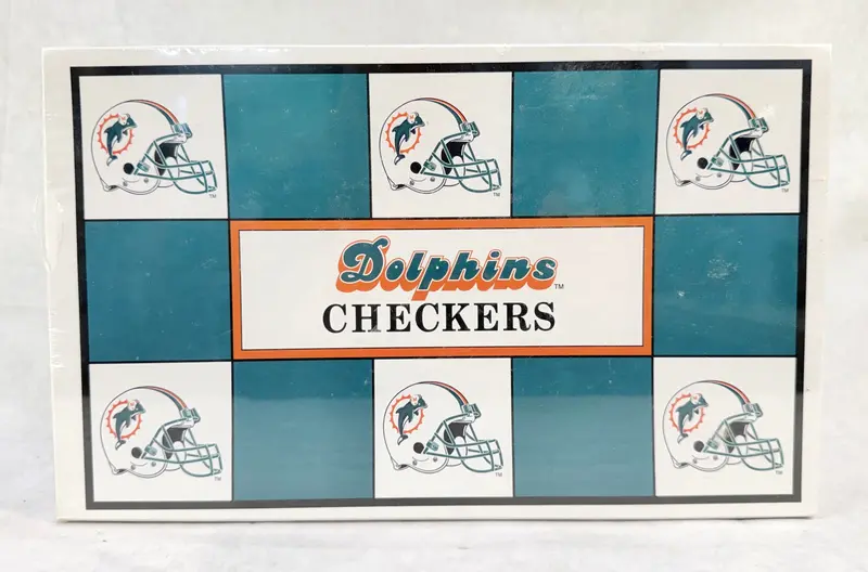 1993 Play Football Checkers Set – Miami Dolphins Vs. Buffalo Bills Edition, Mint Condition 1