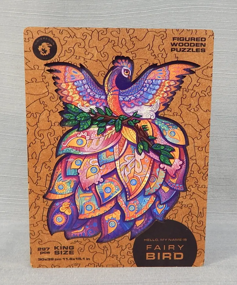 297-Piece Fairy Bird Wooden Jigsaw Puzzle – Fully Assembled & Certified 1
