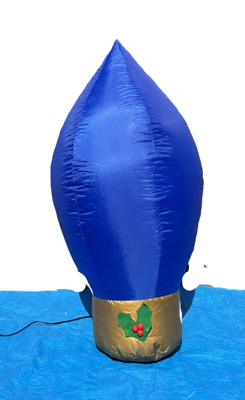 3.5-Foot Blue Christmas Tree Ornament Inflatable – Holiday Decor 1