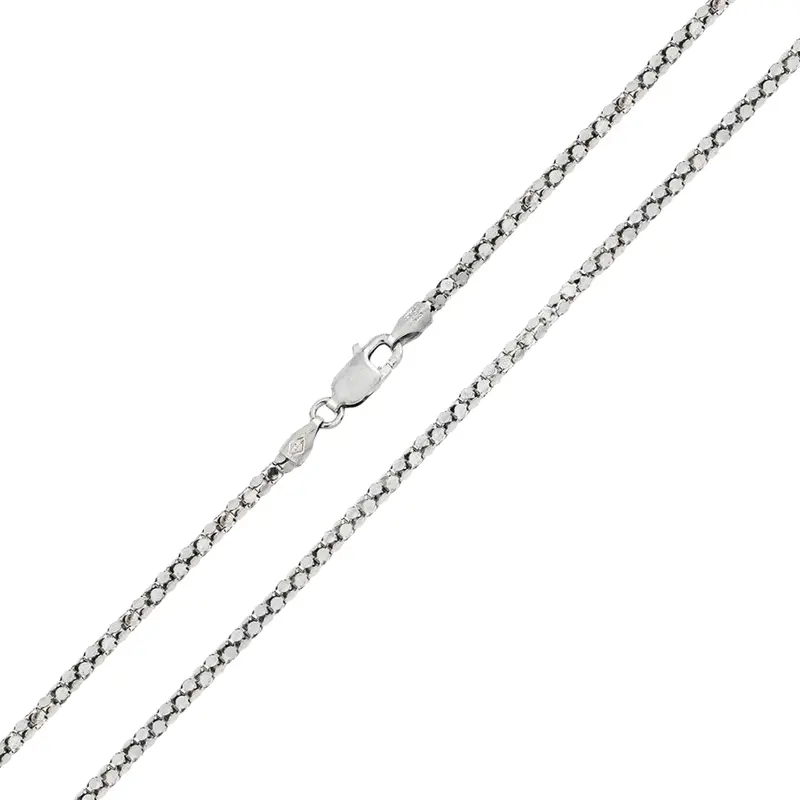 925 Sterling Silver Diamond-Cut Flat Coreana Chain 1
