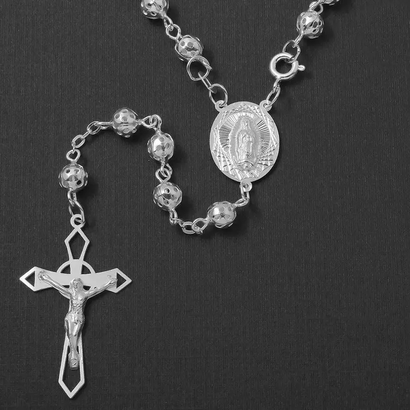 925 Sterling Silver Filigree-Style Rosary Bead – 6Mm (Ros23-6Mm) 1