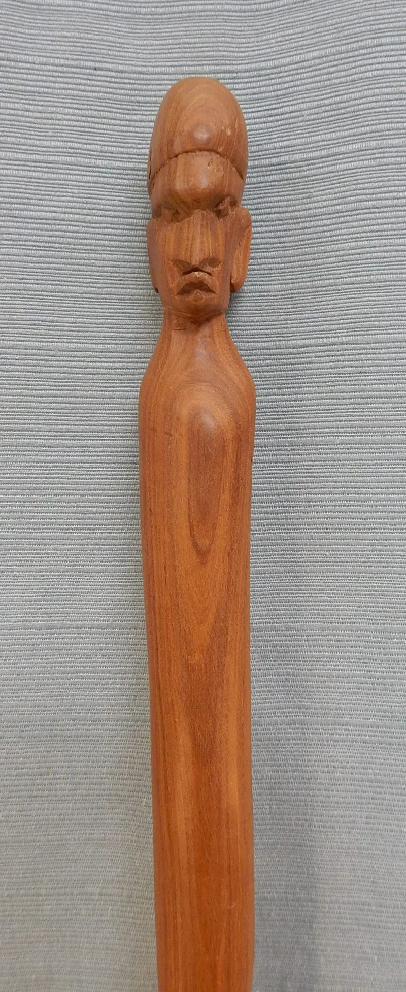 Authentic Carved African Hardwood Walking Cane 1
