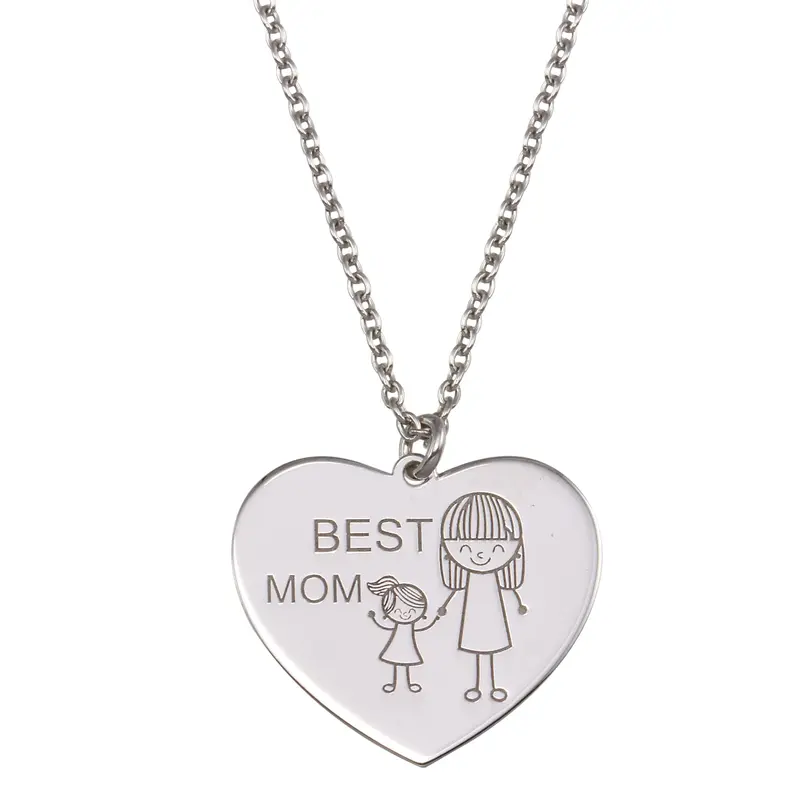 Best Mom Heart Pendant In Rhodium-Plated 925 Sterling Silver With Cz – Celebratory Mother’S Gift Sop00163 1
