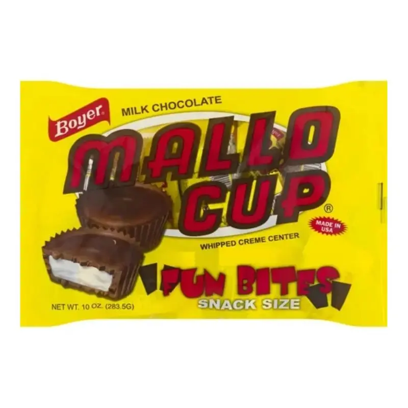 Boyer Mallo Cup Fun Bites – Milk Chocolate Marshmallow Treats, 10 Oz 1