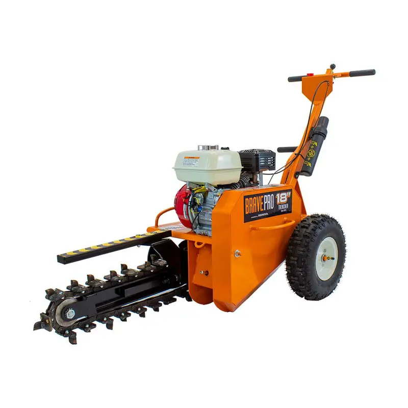 Brave Brpt18 18-Inch Trencher With Shark Chain And Honda Gx200 Engine 1