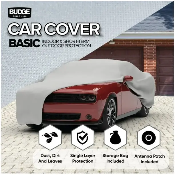 Budge All-Weather Indoor/Outdoor Car Cover – Full-Size Vehicle Protection (Size 4) 1