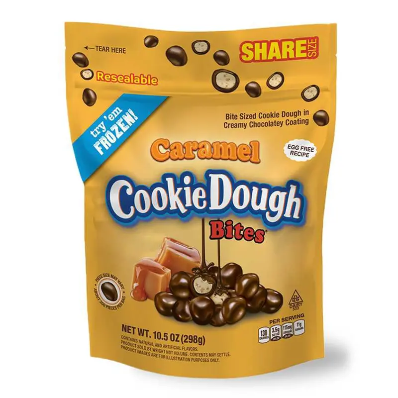 Caramel Cookie Dough Bites – 10.5 Oz Individually Wrapped Snack 1