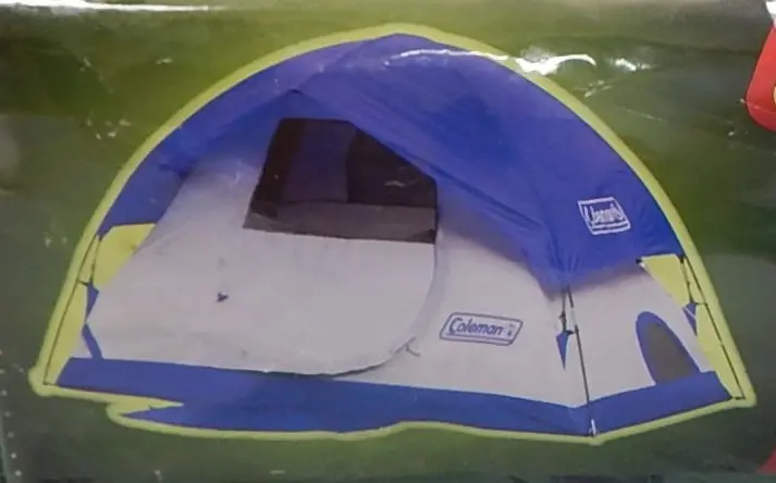 Coleman Sundome 2-Person Camping Tent (7' X 5') – Brand-New Blue Unit 1
