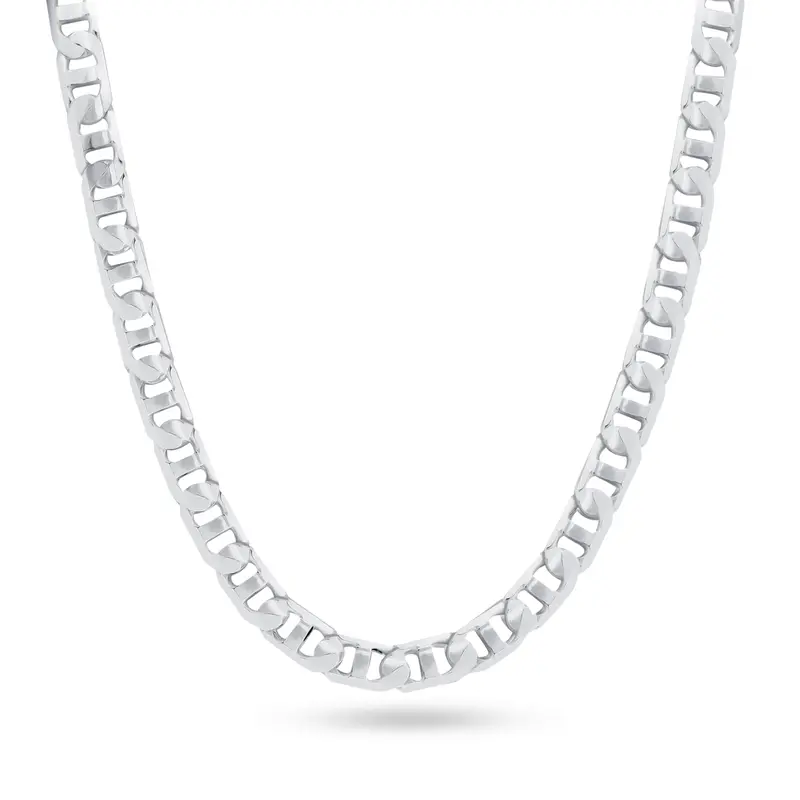 Dallas-Style 180° Link Chain In Polished 925 Sterling Silver (6Mm) 1