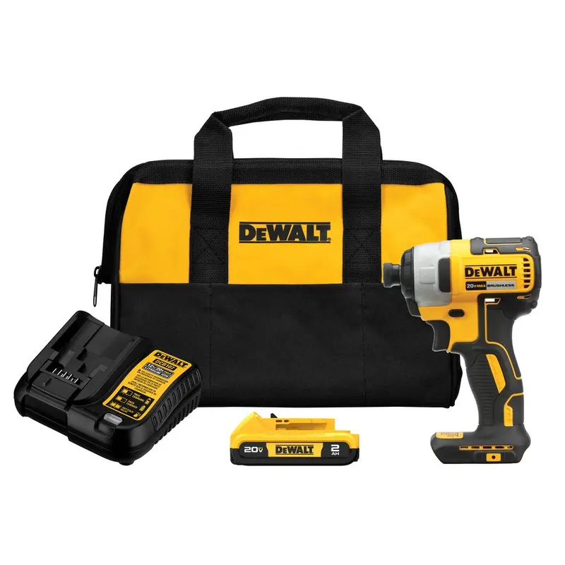 Dewalt Dcf787D1 20V Max Brushless 1/4" Impact Driver And Drill Combo Kit 1