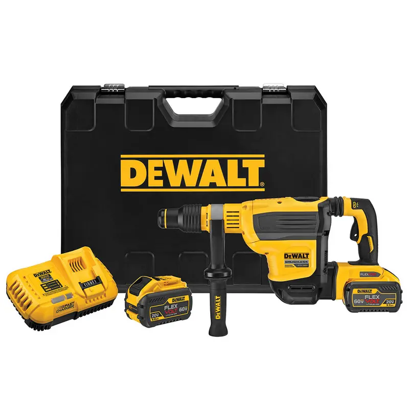 Dewalt Dch614X2 Flexvolt 60V Brushless Rotary Hammer Kit — 1-3/4-Inch Capacity 1