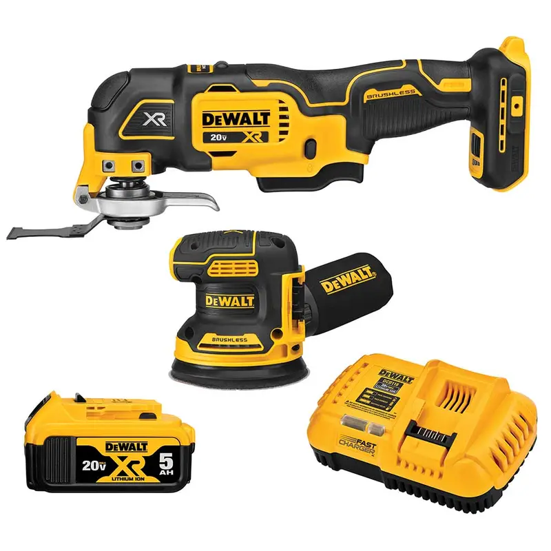 Dewalt Dck202P1 20V Max Xr Sander & Oscillating Tool 2-Piece Combo Kit 1