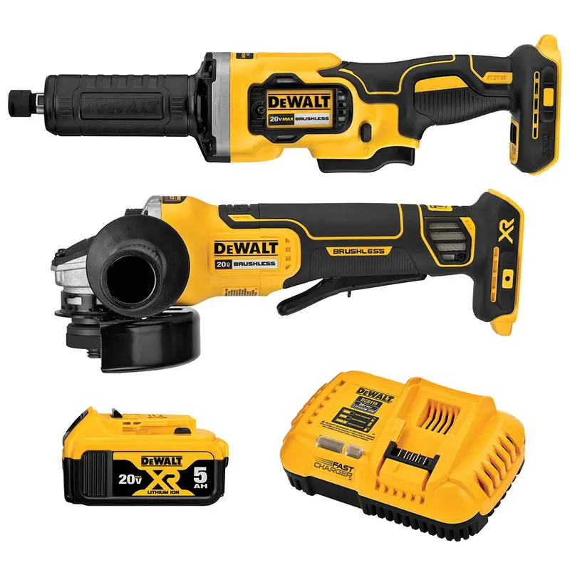 Dewalt Dck203P1 20V Max Xr Angle Grinder & Die Grinder 2-Tool Combo Kit 1