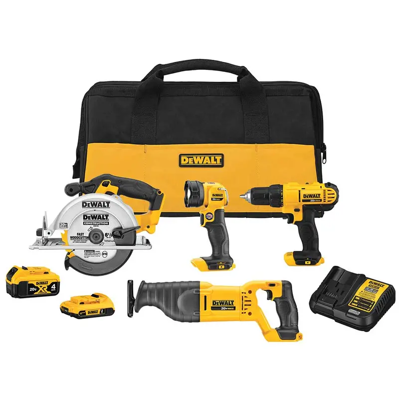 Dewalt Dck445D1M1 20V Max Lightweight 4-Tool Cordless Combo Kit 1