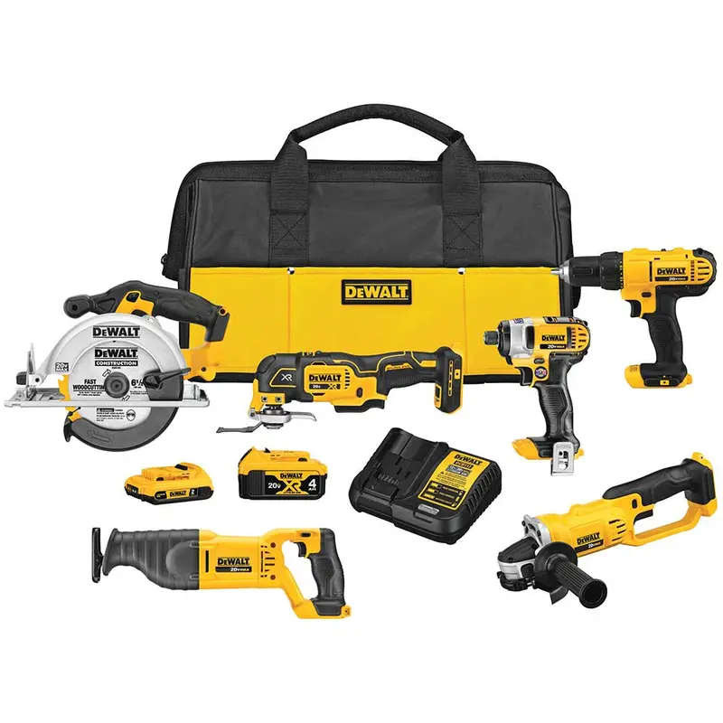 Dewalt Dck661D1M1 20V Max 6-Piece Cordless Power Tool Combo Kit 1