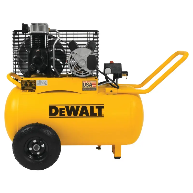 Dewalt Dxcm201 20-Gallon Horizontal Belt-Drive Air Compressor – 200 Psi, Oil-Lubricated 1