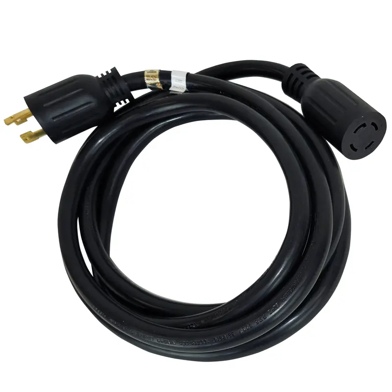 Duromax Xp3010Gc 30-Amp 10-Foot 10-Gauge L14-30 Generator Power Cord – Heavy-Duty Home Backup Cable (Black) 1