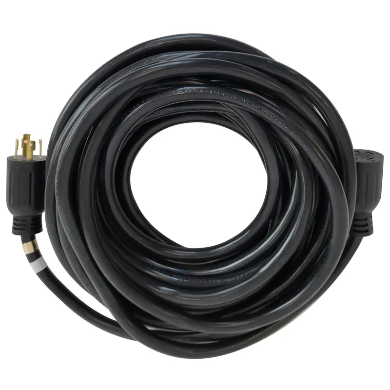 Duromax Xp3050Gc 30-Amp 50-Foot 10-Gauge L14-30 Generator Extension Cord – Durable Outdoor Backup Power Cable (Black) 1