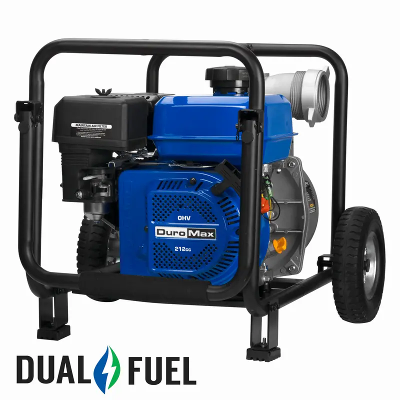 Duromax Xp650Wx 264 Gpm Portable Dual-Fuel Water Pump – 3" Discharge 1