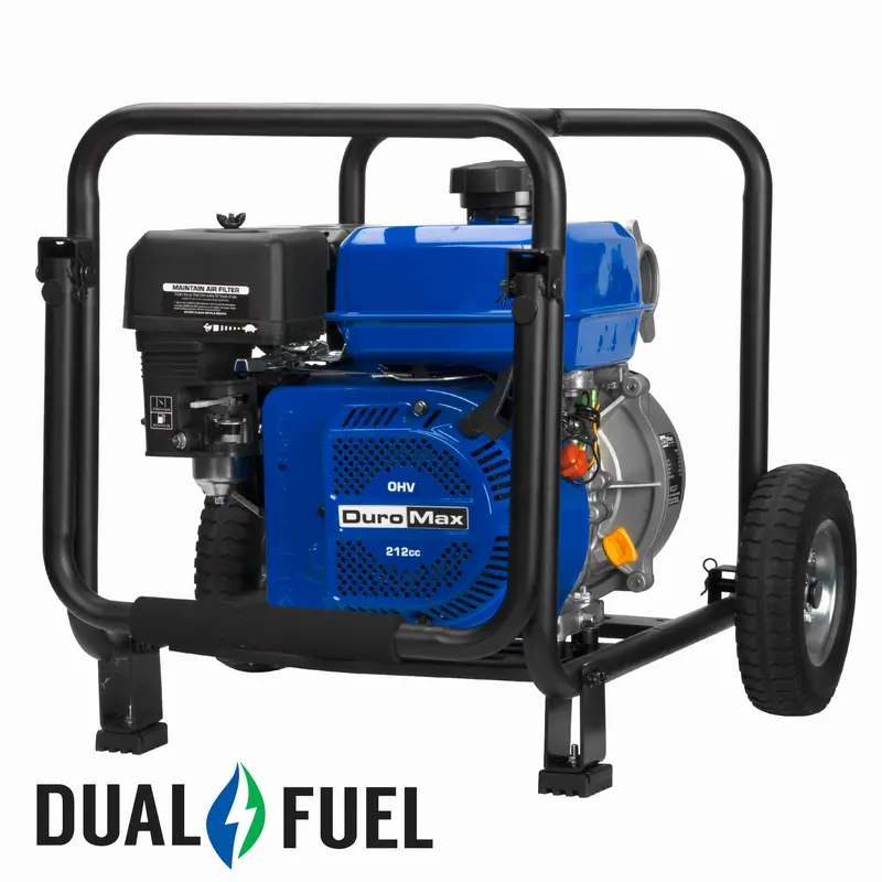Duromax Xp652Wx 158 Gpm Portable Dual-Fuel Water Pump – 2" Discharge 1