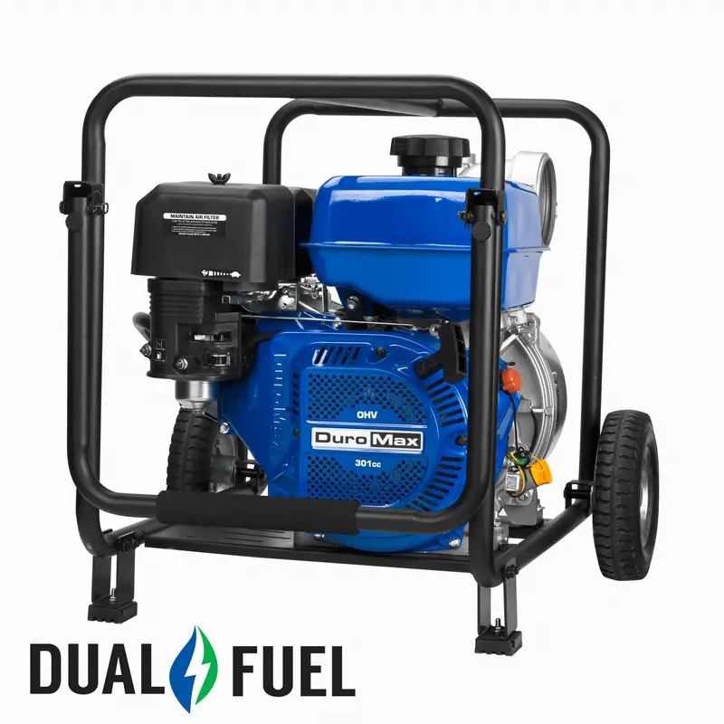 Duromax Xp904Wx 423 Gpm Portable Dual-Fuel Water Pump – 4" Discharge 1