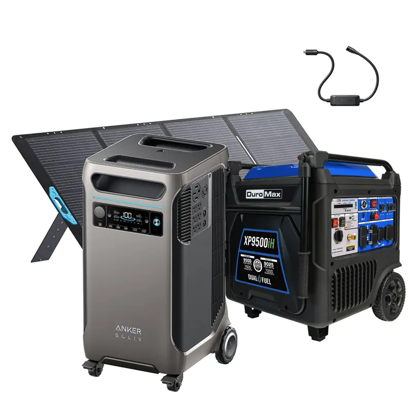 Duromax Xp9500Ih + Anker Solix F3800Plus W/ Ps400 – 240V Generator Interface & Transfer Switch Kit 1