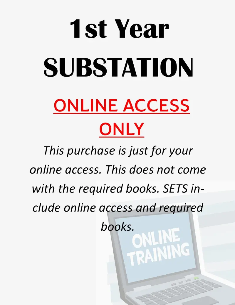 First-Year Substation Training — Online Access Only 1