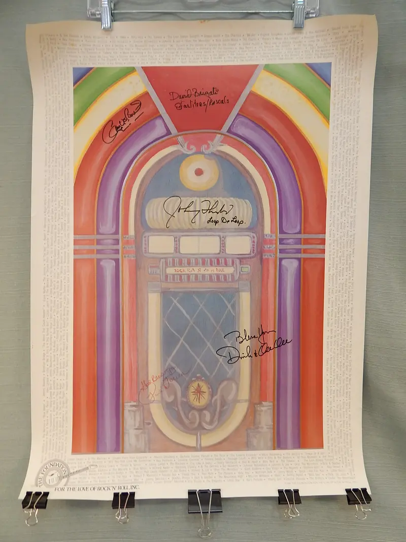 'Foundation For The Love Of Rock N’ Roll' Autographed Poster – Signed By Gary 'U.S.' Bonds & Featured Artists 1