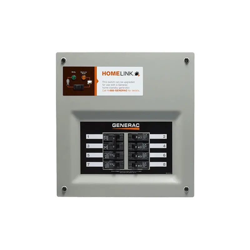Generac 6852 Homelink Indoor Manual Transfer Switch – 30-Amp, 6–8 Circuit, Compact Indoor Power Transition Kit 1