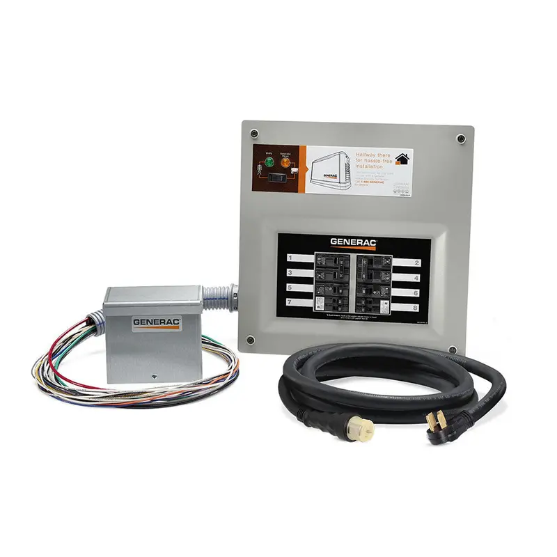 Generac Homelink 50A Manual Transfer Switch Kit – 10-Circuit, Pre-Wired Setup 1