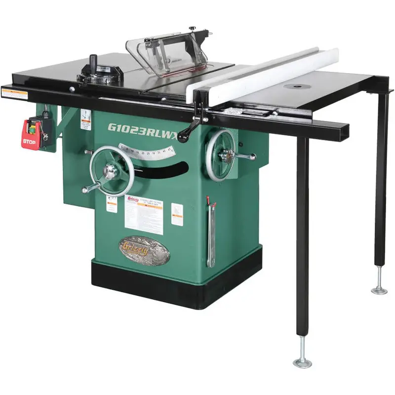 Grizzly G1023Rlwx 10″ Left-Tilting Cabinet Table Saw – 5 Hp, 240V Premium Power Model 1