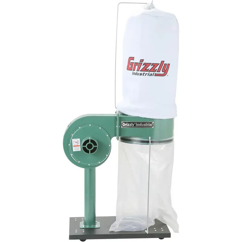 Grizzly G8027 1-Horsepower Industrial Dust Collector 1