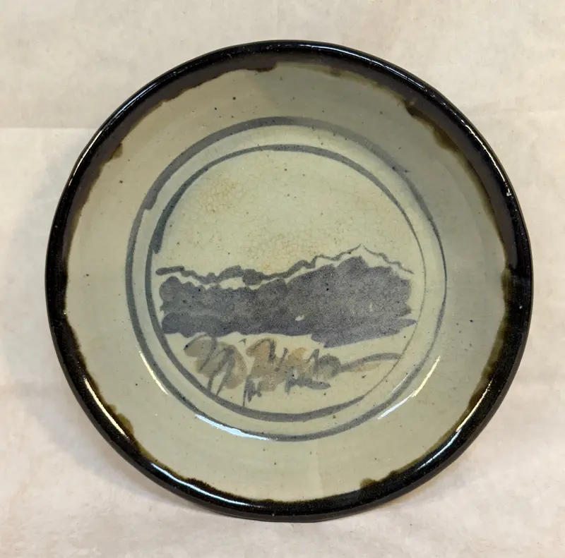 Handcrafted Mountain View Pottery Plate – Artist-Signed 1