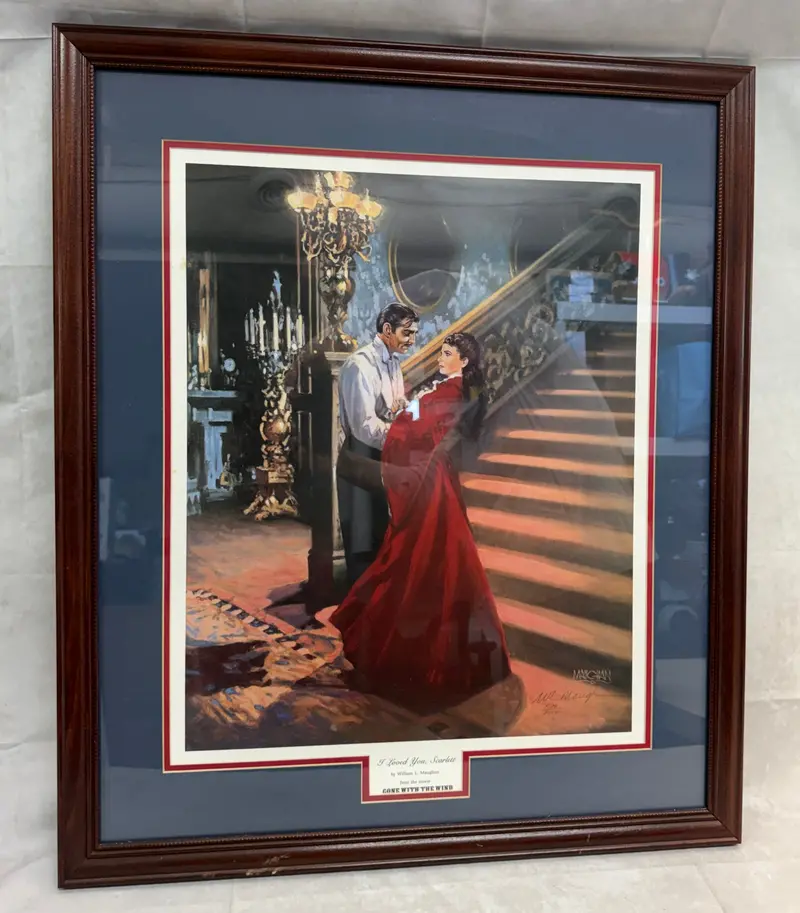 'I Loved You, Scarlett' Signed Print By William Maughan – 'Gone With The Wind' Artwork With Certificate Of Authenticity 1