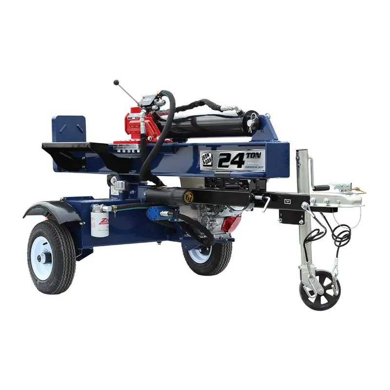 Iron And Oak Bhvh2418Gx 24-Ton Log Splitter Featuring Honda Gx160 Power 1