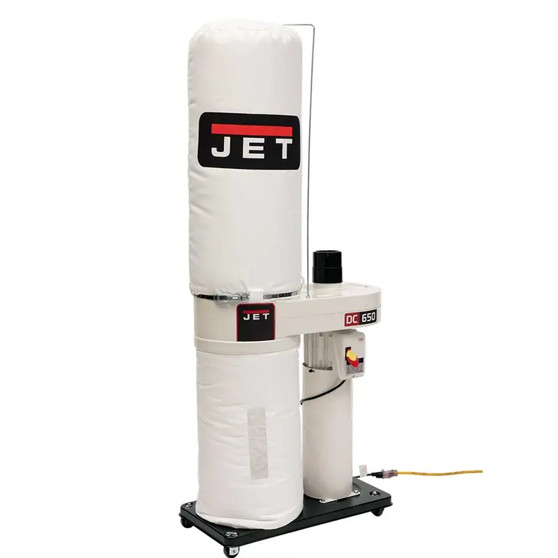 Jet Dc-650 Single-Stage Dust Collector – 1 Hp, High-Cfm System With Black Finish 1