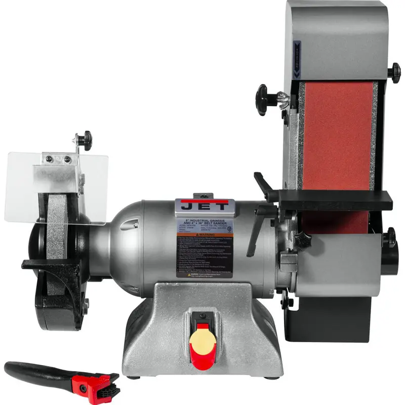 Jet Ibgb-436 8-Inch Dual-Voltage Industrial Belt Grinder With 4X36-Inch Sanding Surface 1