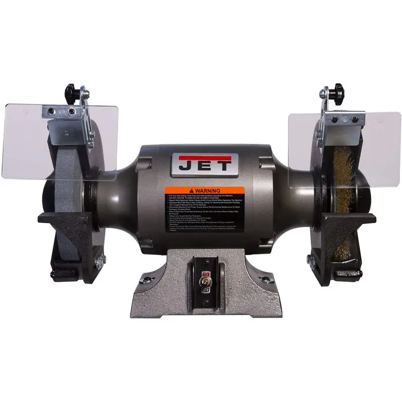 Jet Jbg-8W 115V 1 Hp 8-Inch Bench Grinder With Wire Wheel Attachment 1