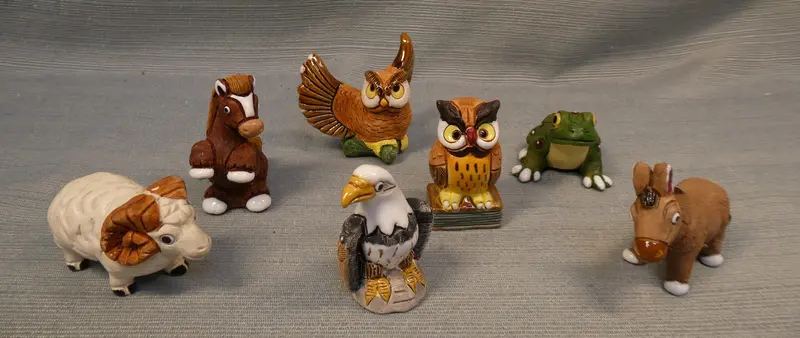 Leps Clay Eagle & Friends Animal Figurine Set – 7-Piece Lot 1