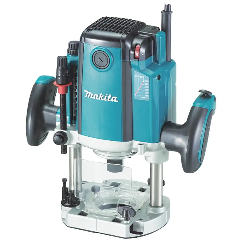 Makita Rp2301Fc 3-1/4 Hp Plunge Router – 15-Amp Motor, 9,000–22,000 Rpm 1