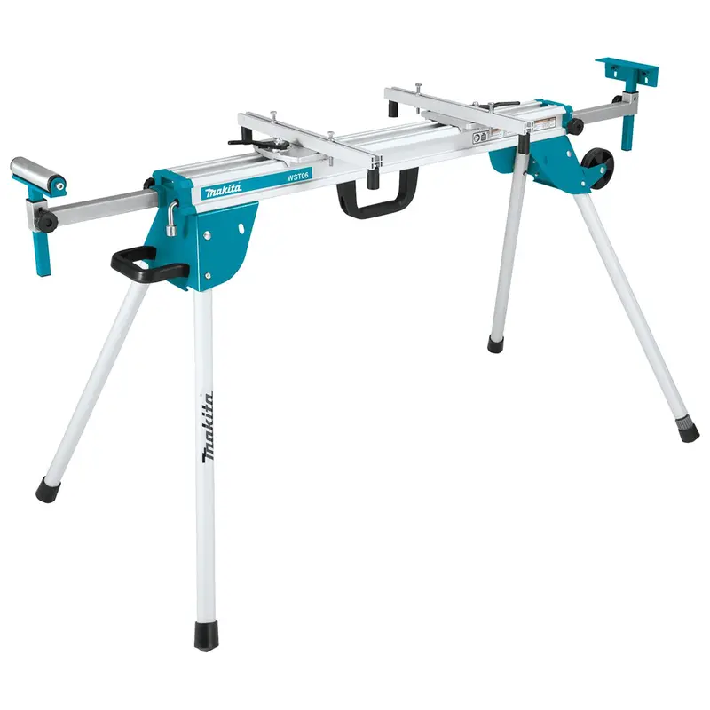 Makita Wst06 Compact Folding Miter Saw Stand – Adjustable Feed Rollers, 100.5-Inch Capacity 1