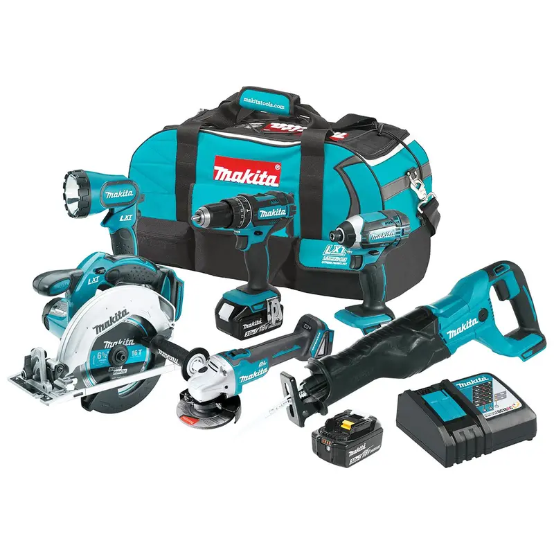 Makita Xt610 18V Lxt Cordless Combo Kit – 6-Piece, 2-Speed, 3.0Ah Batteries Included 1