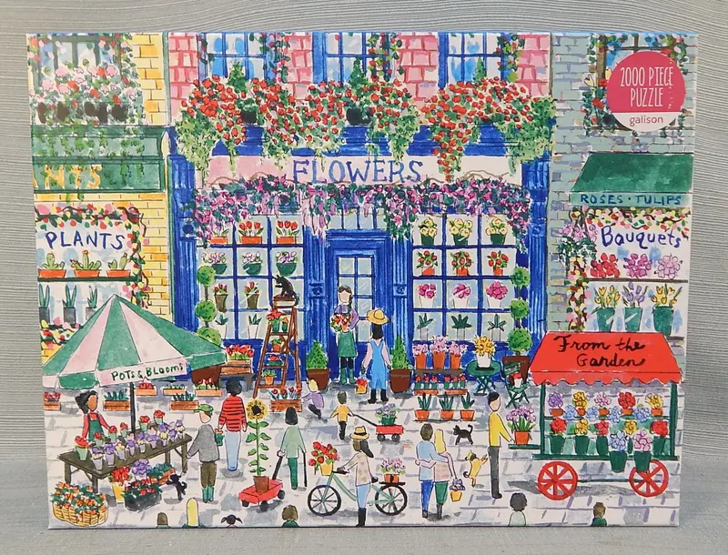 'Market In Bloom' Jigsaw Puzzle – 2000-Piece Premium Illustrated Challenge 1
