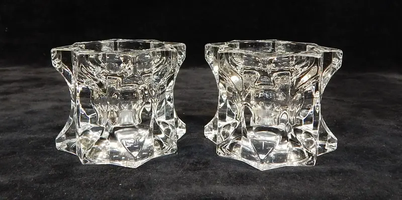 Mikasa Sparkling Star Votive Holders – Set Of Two Ceramic Candleholders 1