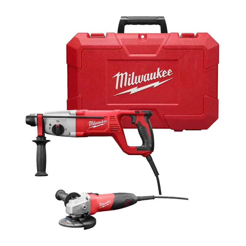 Milwaukee 1" Corded Sds-Plus Rotary Hammer Kit With Angle Grinder Attachment (5262-21Gr) 1