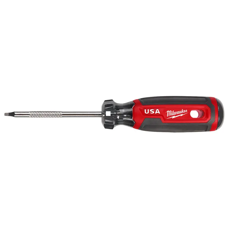 Milwaukee #1 Square-Tip Screwdriver – 3" Cushion-Grip Handle, Made In Usa 1