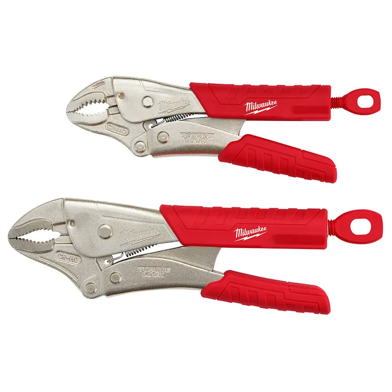 Milwaukee 2-Piece Torquelock Curved-Jaw Pliers Set: 7-Inch & 10-Inch (Model 48-22-3402) 1