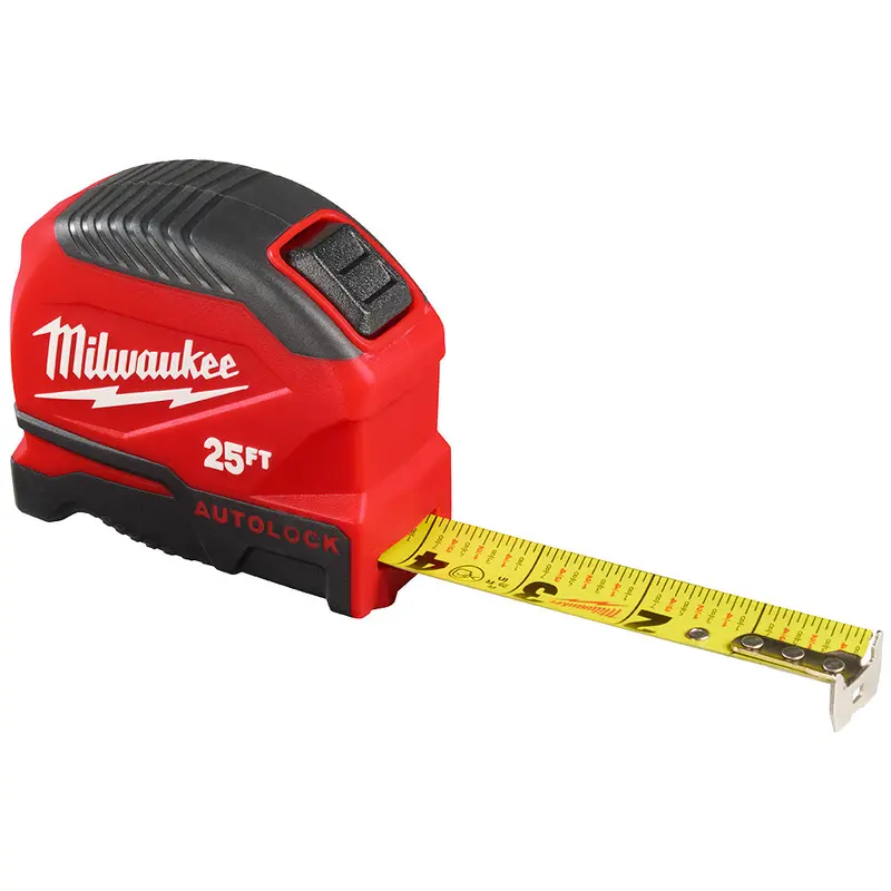 Milwaukee 25-Foot Auto-Lock Tape Measure — Heavy-Duty Retractable Design (Model 48-22-1825) 1
