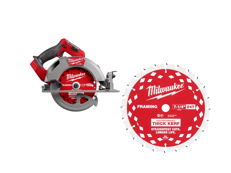 Milwaukee 2834-20Tk M18 Fuel 18V 7-1/4-Inch Circular Saw With Thick-Kerf Blade 1